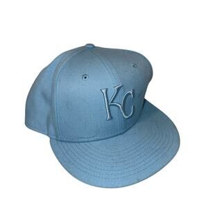 KANSAS CITY ROYALS MLB 9FIFTY SnapBack Embroidered Baseball Cap in Light Blue